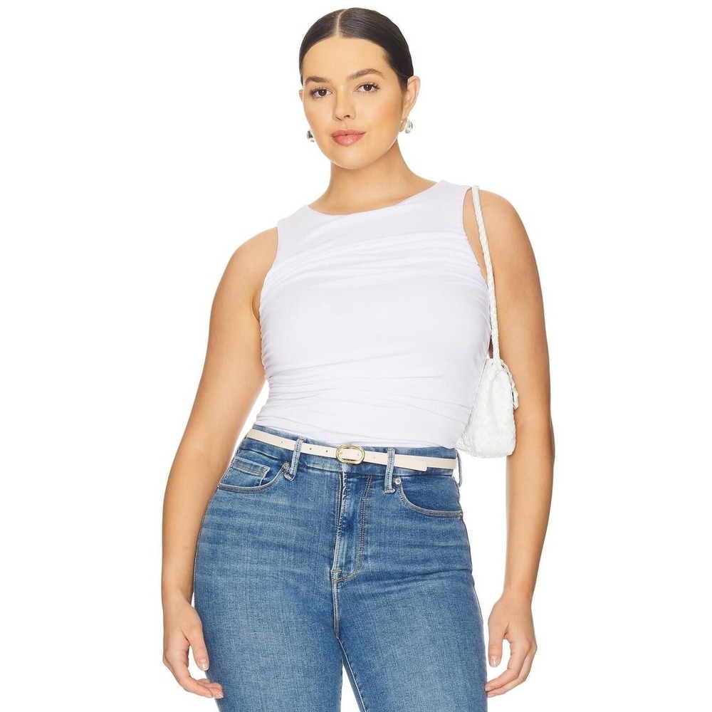 Good American NWT Ruched Tank Top - Size‎ 4XL - MSRP $69